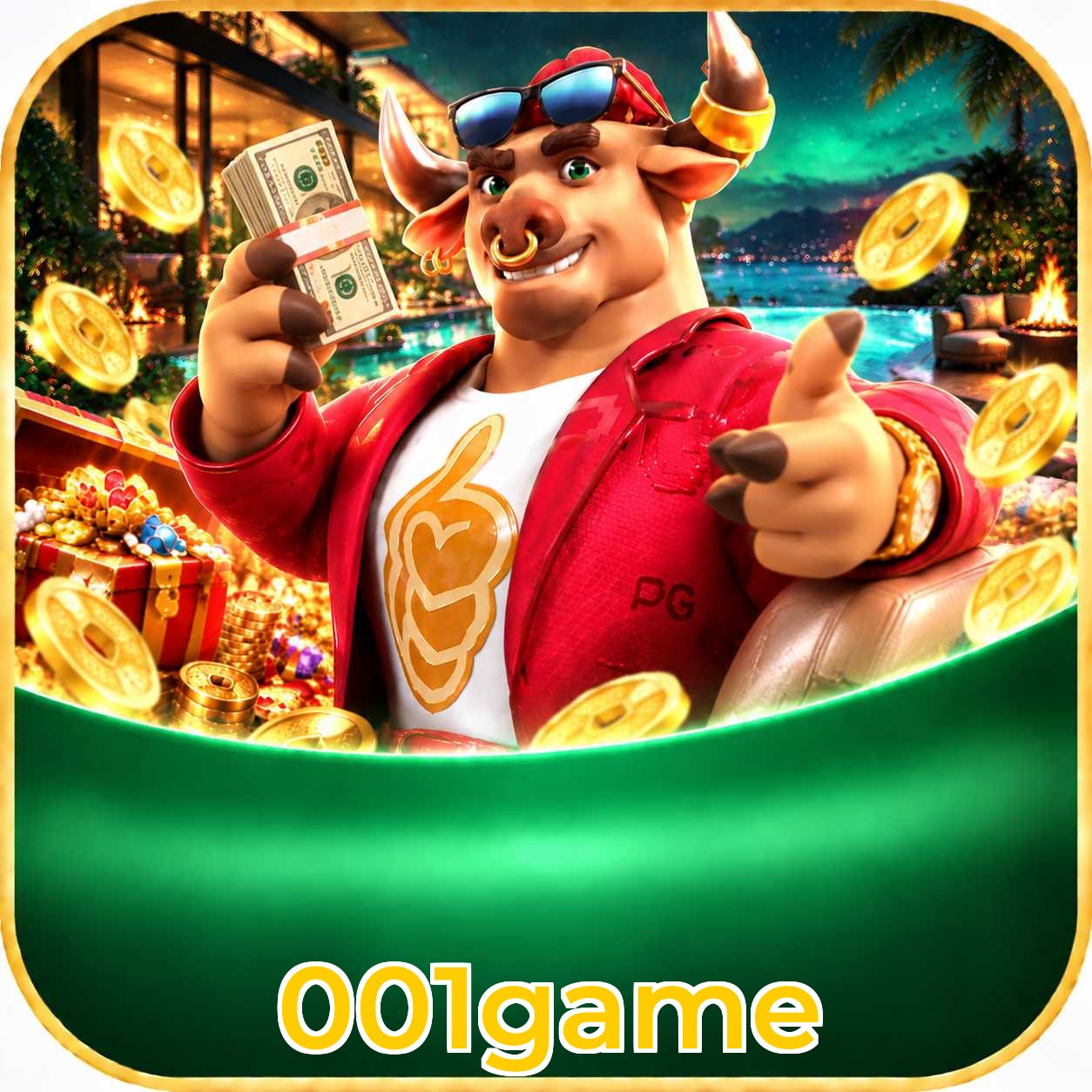 App 001game com catálogo premium, PIX e suporte 24/7